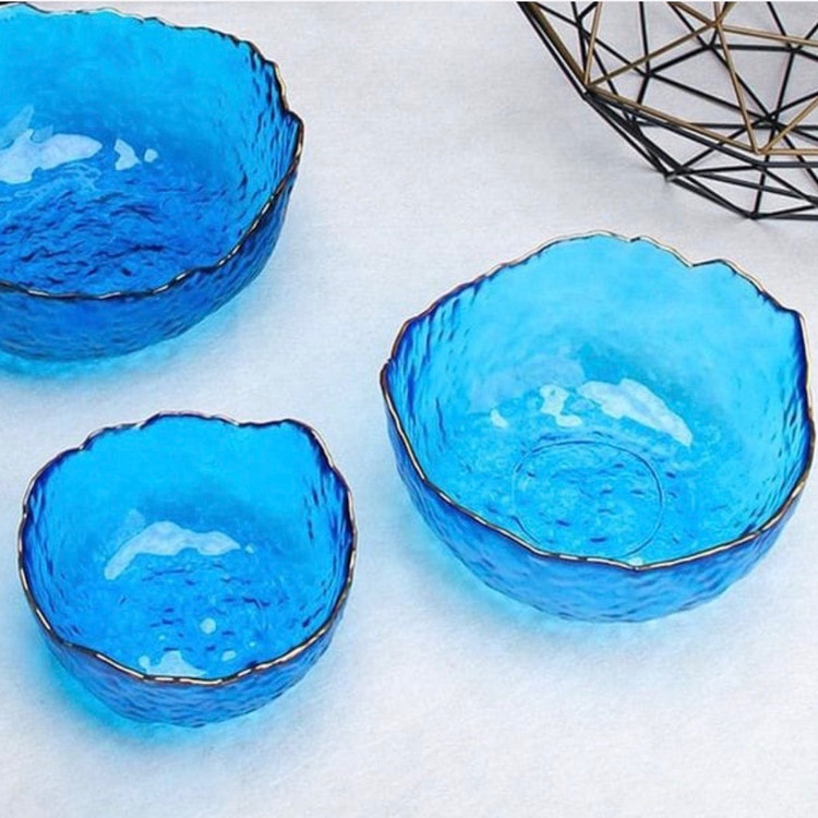 کاسه دفرمه سه تایی بلور برند glass ware وارداتی