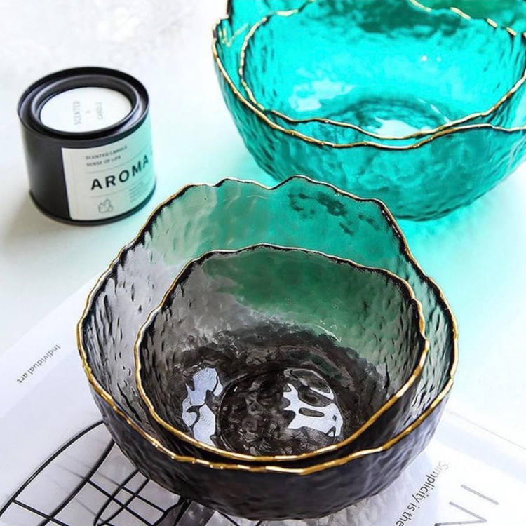 کاسه دفرمه سه تایی بلور برند glass ware وارداتی