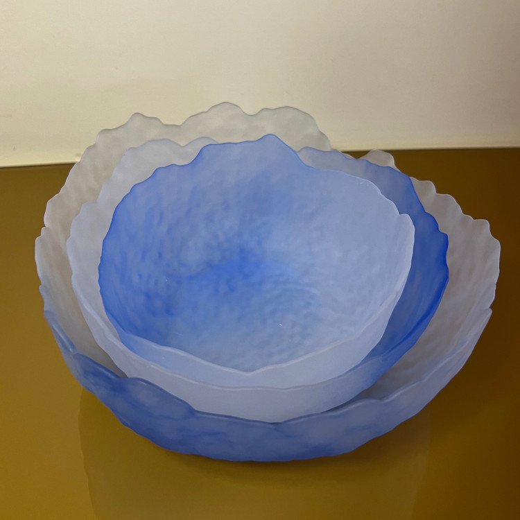 کاسه دفرمه سه تایی بلور برند glass ware وارداتی