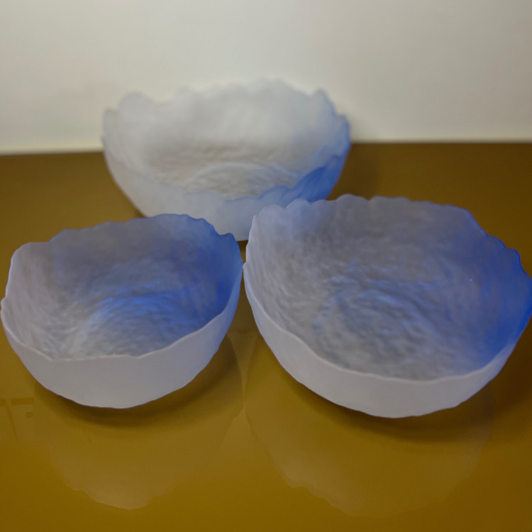 کاسه دفرمه سه تایی بلور برند glass ware وارداتی